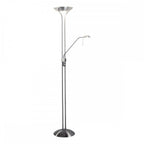Dar MON4946 Montana Floor Lamp Satin Chrome