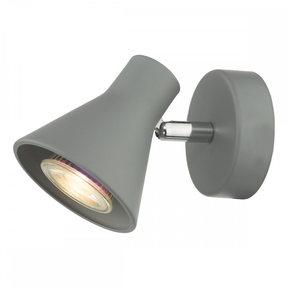 Dar DIZ0739 Diza Single Spotlight Matt Grey (S)