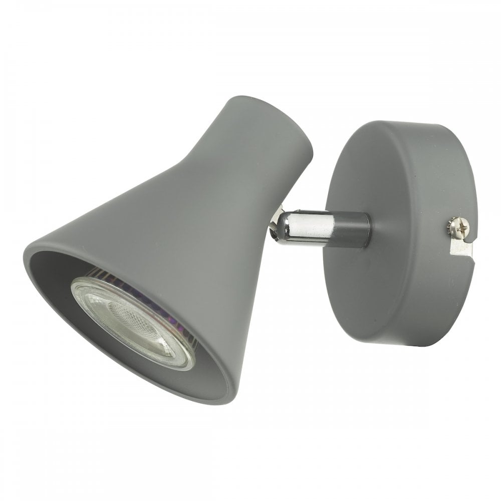 Dar DIZ0739 Diza Single Spotlight Matt Grey (S)