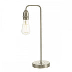 Dar KIE4246 Kiefer Table Lamp Satin Chrome