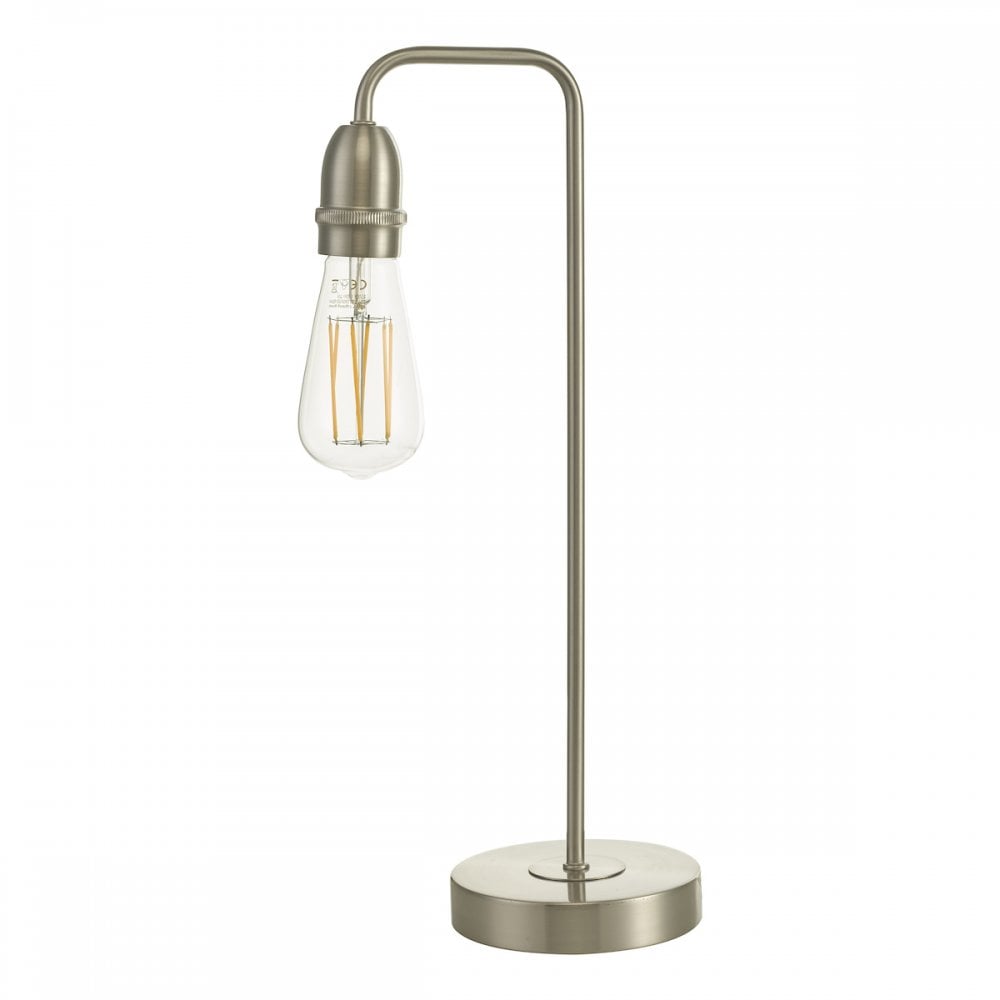 Dar KIE4246 Kiefer Table Lamp Satin Chrome