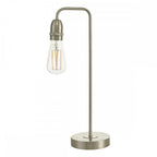 Dar KIE4246 Kiefer Table Lamp Satin Chrome