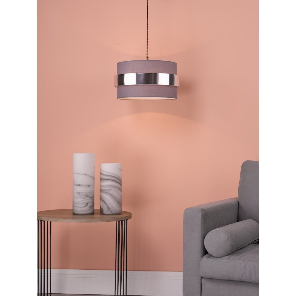 Dar OKI6539 Oki Easy Fit Grey Shade With Chrome Band