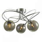 Dar ONA5350-01 Onawa 3 Light Semi Flush Polished Chrome With Smoked Glass