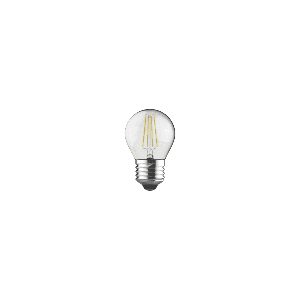 763511233 E27 Golf Ball LED Dimmable 4W Warm White Clear