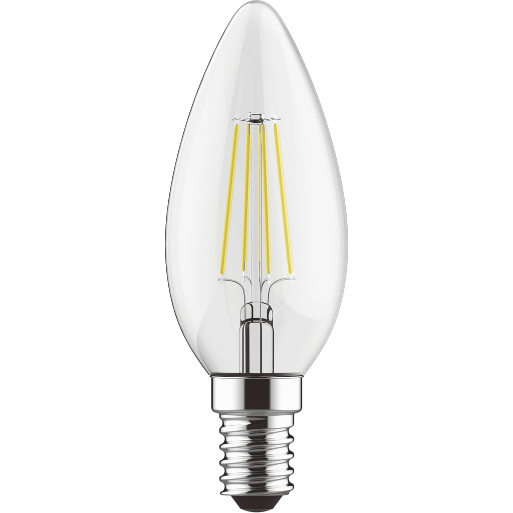 Luxram Value Classic Pack Of 10 E14 Candle LED Dimmable 4W Cool White 4000K