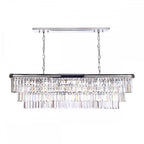 Dar EUL2350 Eulalia 10 Light Chandelier Polished Chrome Crystal