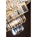 Dar EUL1250 Eulalia 12 Light Chandelier Polished Chrome Crystal