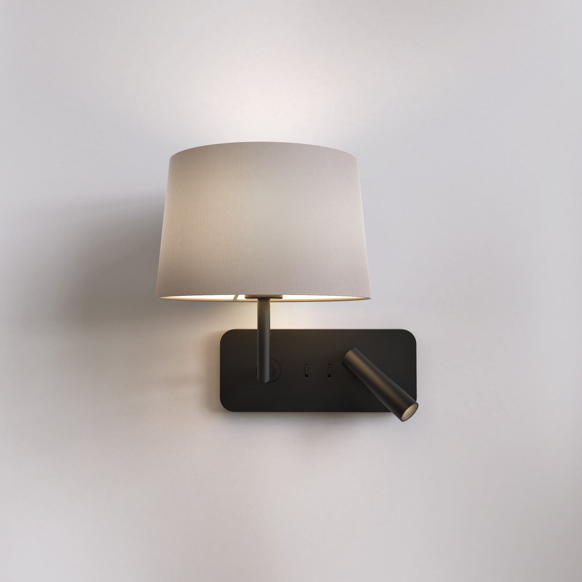 1406013 Side by Side Grande Reading Light USB Matt Black