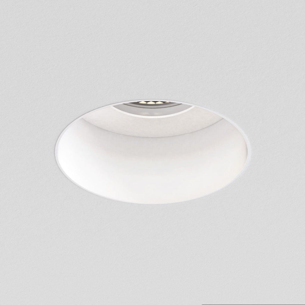 1248017 Astro Trimless Slimline Round Fixed Fire-Rated IP65 Bathroom Downlight Matt White — Pack of 12- £40.64 each