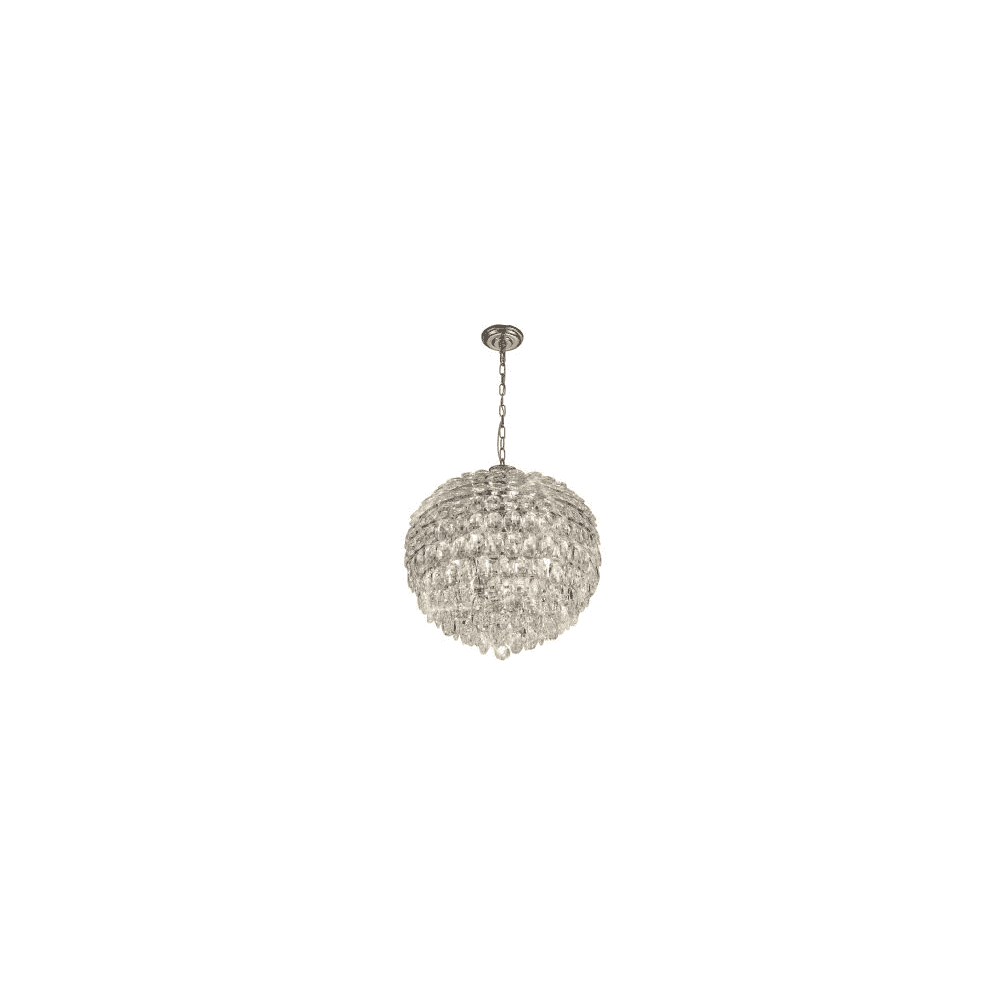 IL32802 Coniston Pendant 9 Light Polished Chrome Crystal