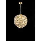 IL32804 Coniston Pendant 6 Light French Gold Crystal