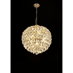 IL32804 Coniston Pendant 6 Light French Gold Crystal