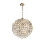 IL32805 Coniston Pendant 9 Light French Gold Crystal