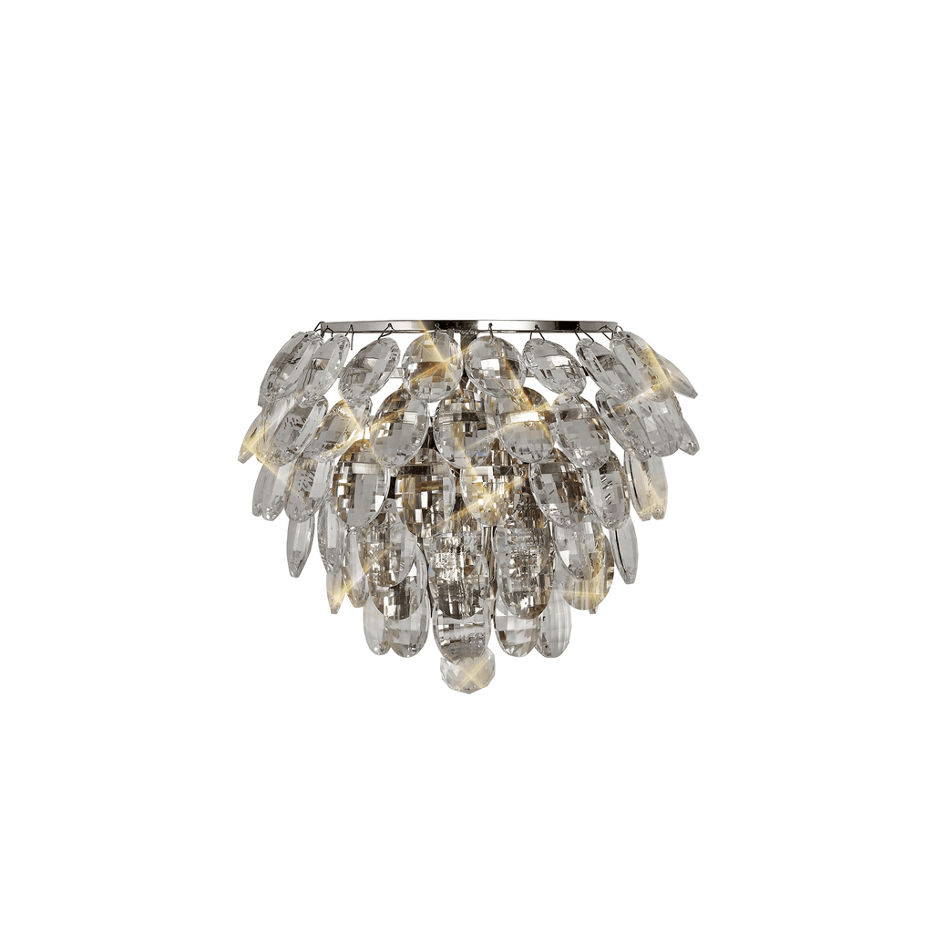 IL32806 Coniston Wall Lamp 1 Light Polished Chrome Crystal