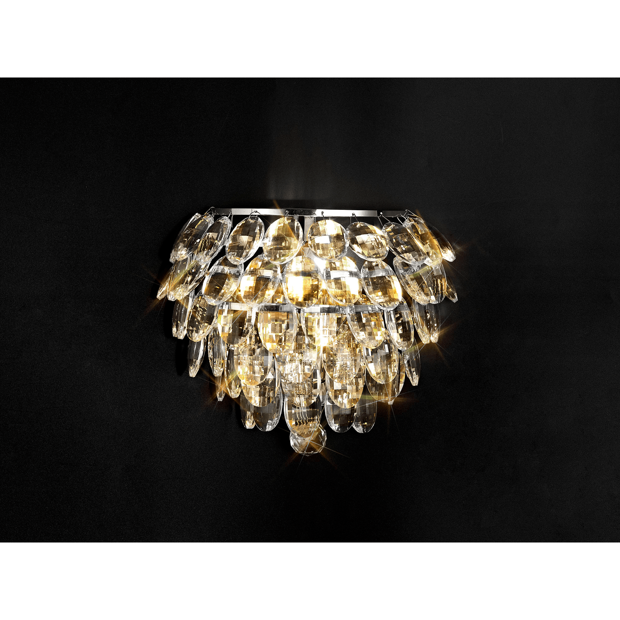 IL32806 Coniston Wall Lamp 1 Light Polished Chrome Crystal
