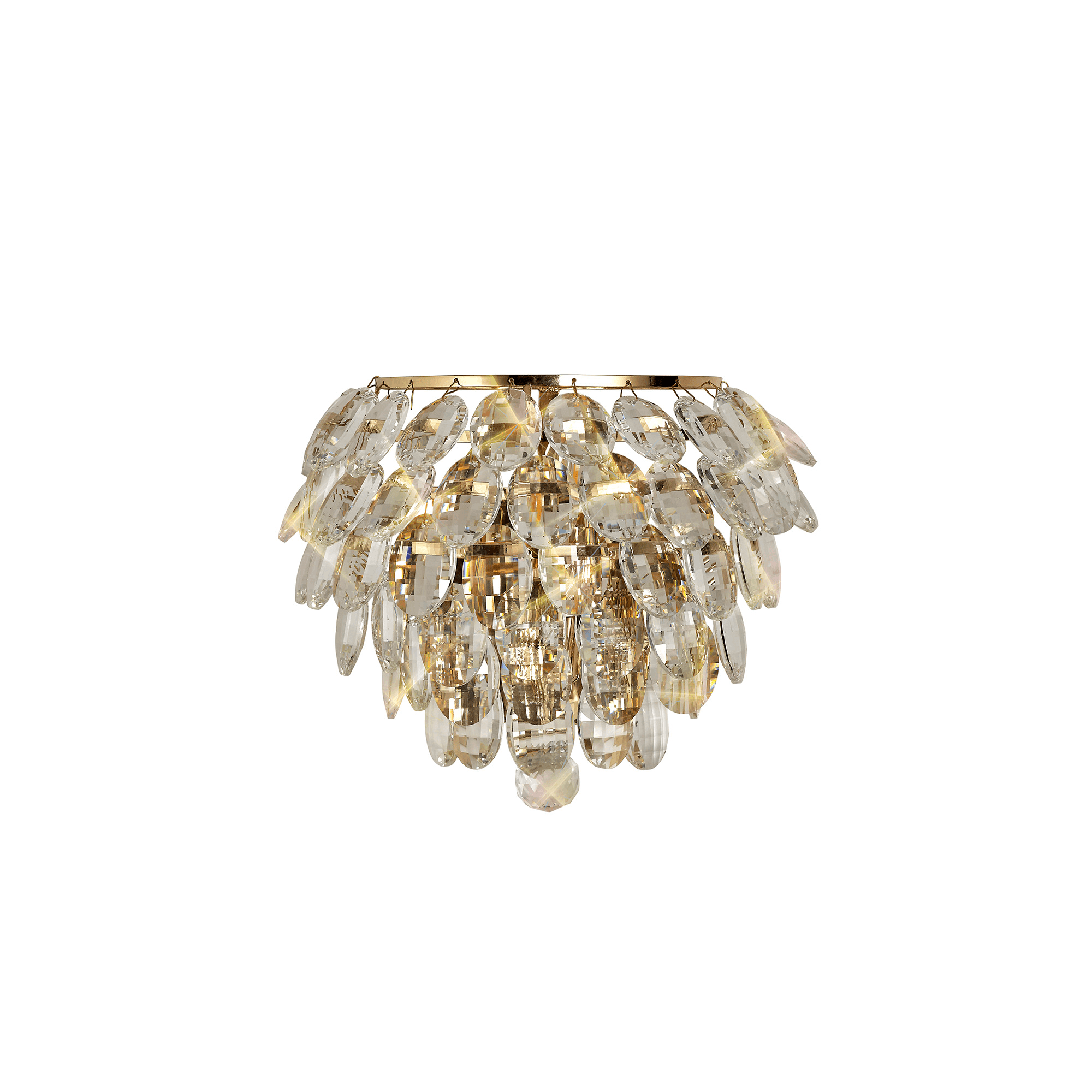 IL32807 Coniston Wall Lamp 1 Light French Gold Crystal
