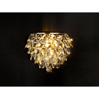 IL32807 Coniston Wall Lamp 1 Light French Gold Crystal