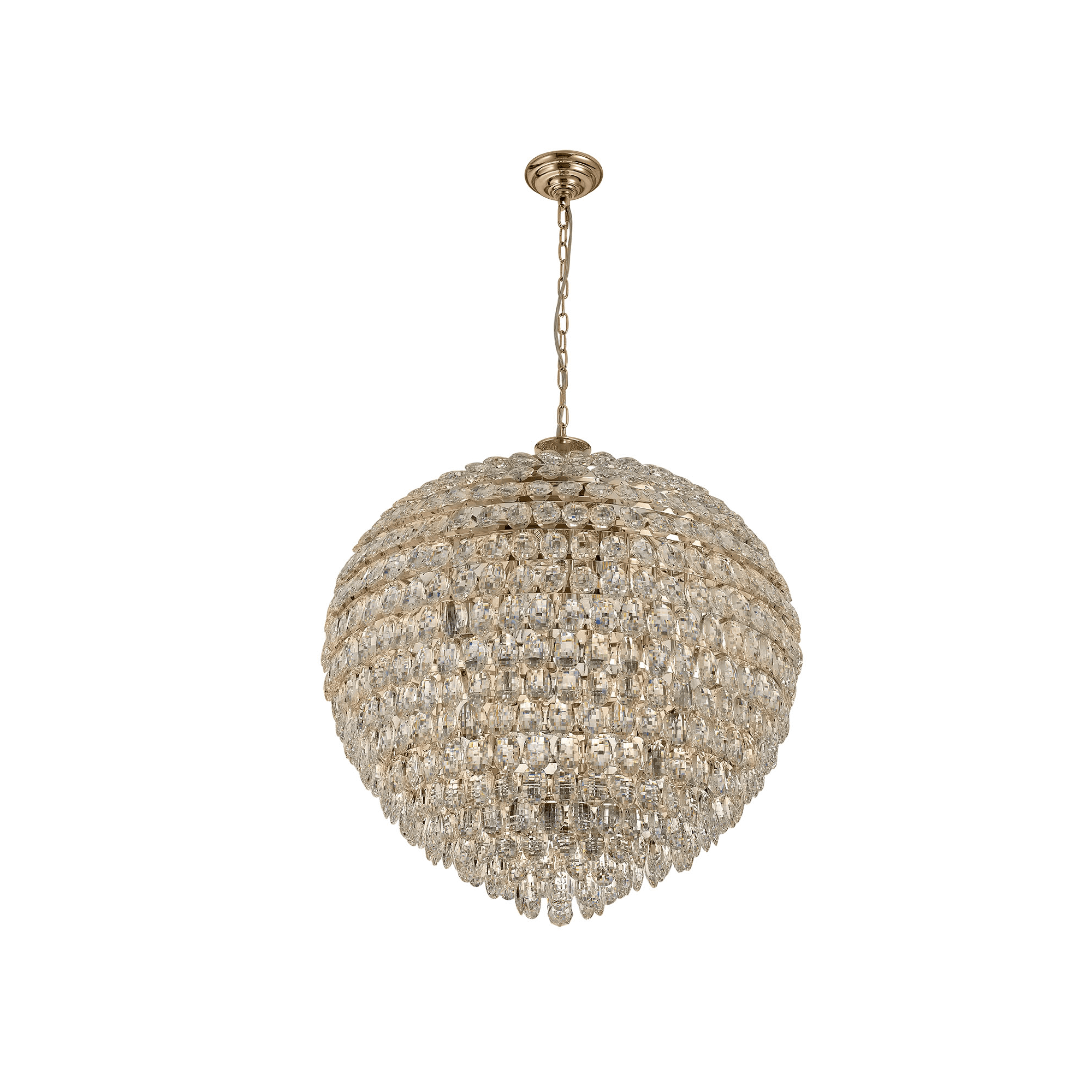 IL32811 Coniston Pendant 16 Light French Gold Crystal