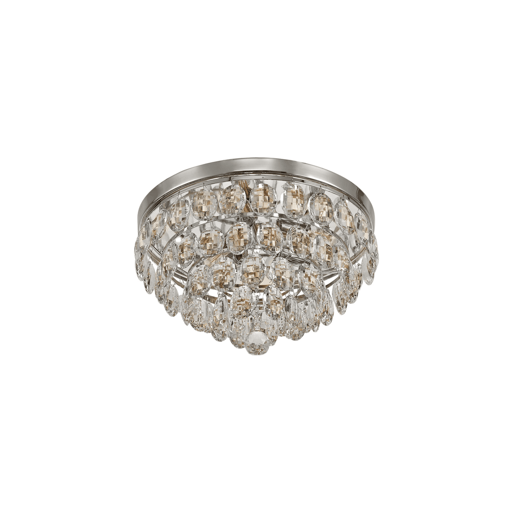 IL32812 Coniston Flush Ceiling 3 Light Polished Chrome Crystal