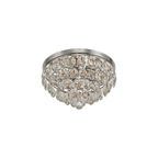 IL32812 Coniston Flush Ceiling 3 Light Polished Chrome Crystal