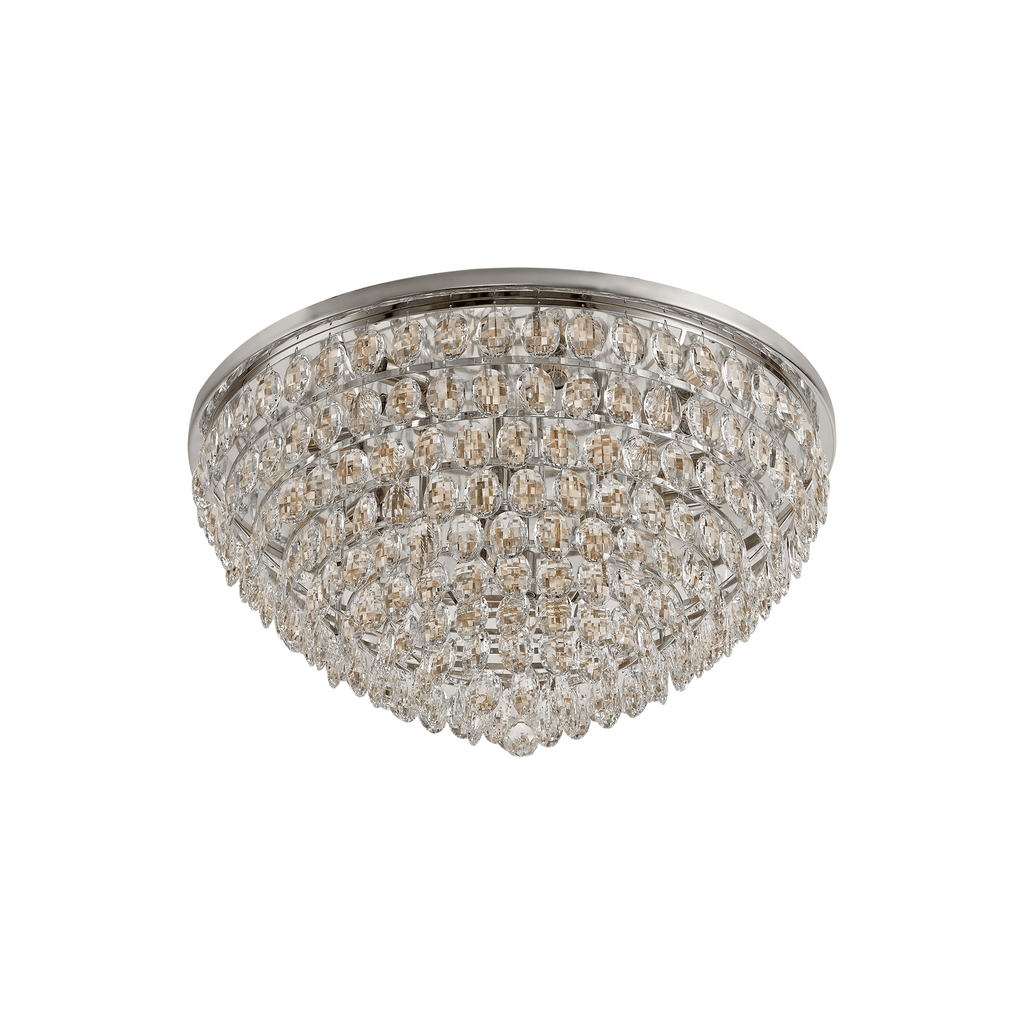 IL32814 Coniston Flush Ceiling 12 Light Polished Chrome Crystal
