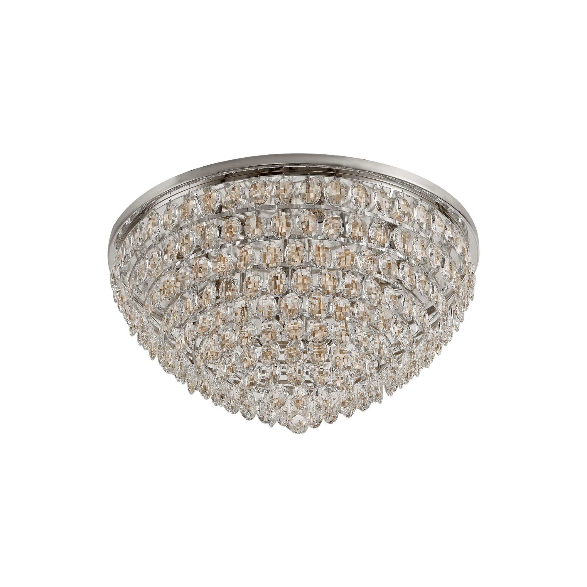 IL32814 Coniston Flush Ceiling 12 Light Polished Chrome Crystal