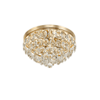 IL32816 Coniston Flush Ceiling 3 Light French Gold Crystal