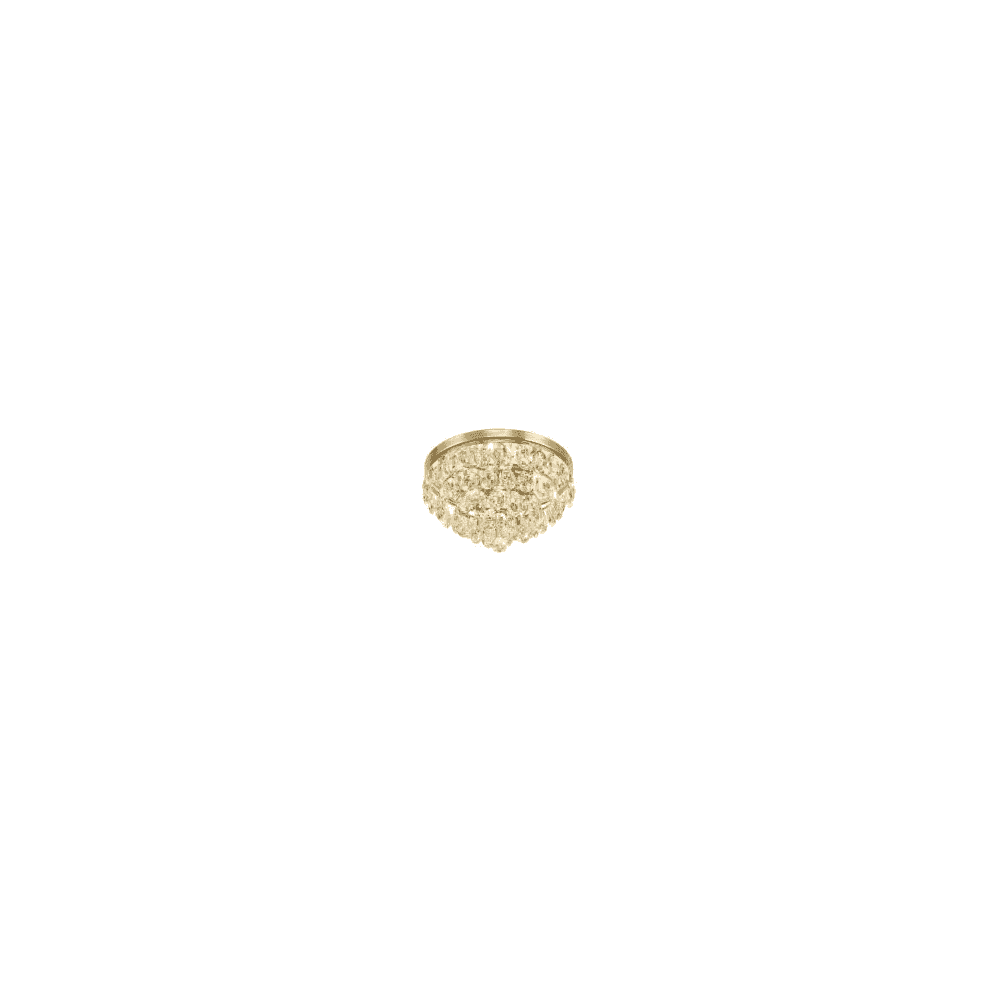 IL32816 Coniston Flush Ceiling 3 Light French Gold Crystal