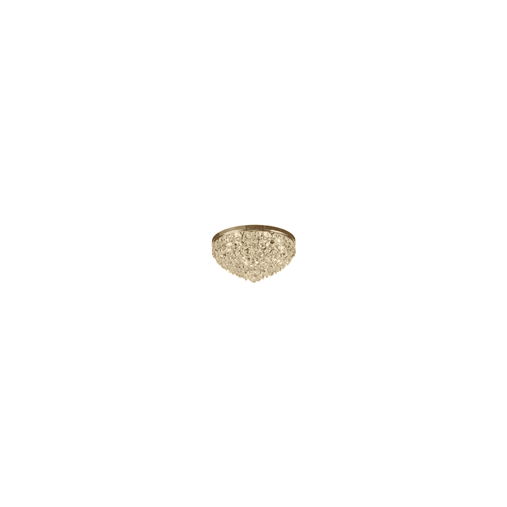 IL32817 Coniston Flush Ceiling 6 Light French Gold Crystal (C)