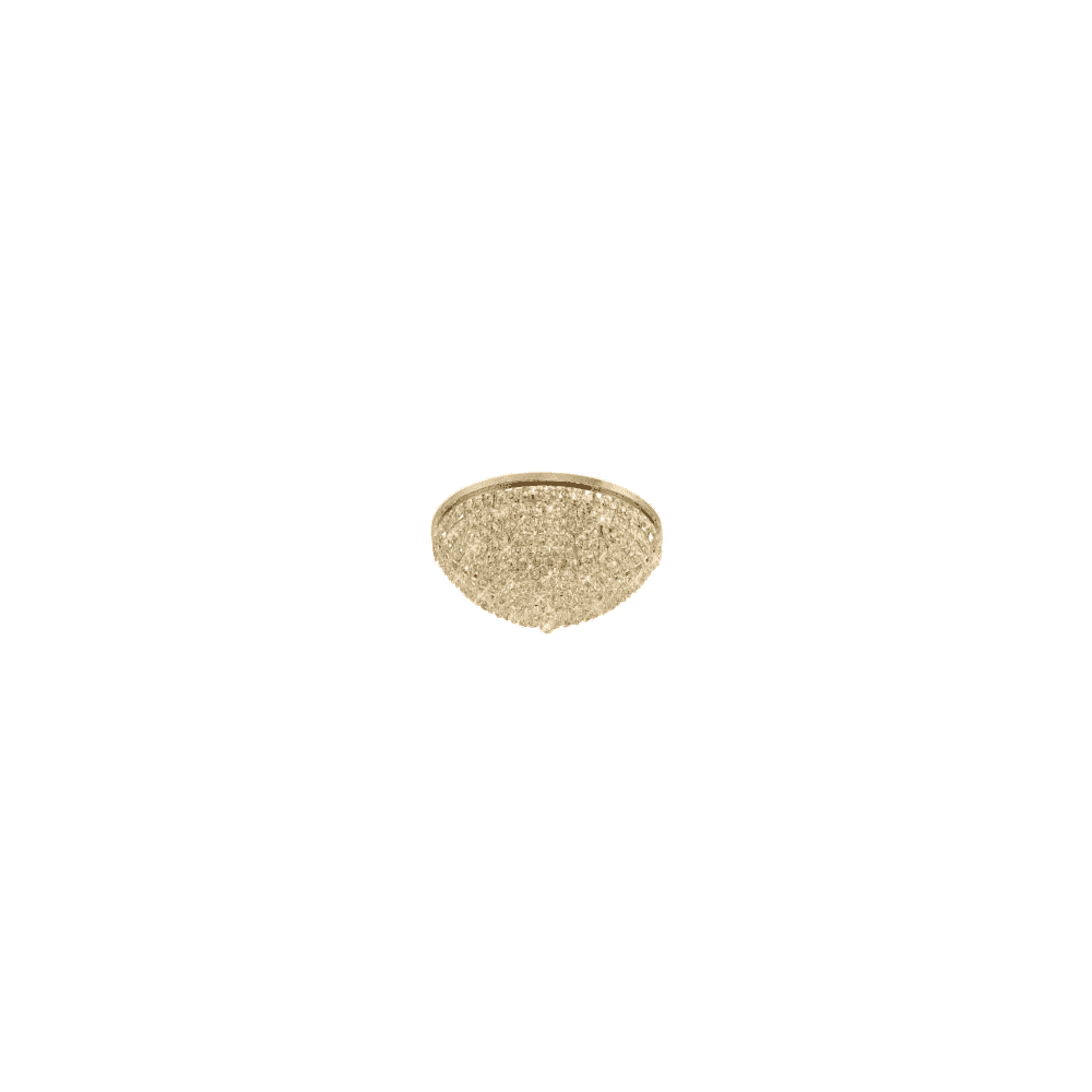 IL32819 Coniston Flush Ceiling 15 Light French Gold Crystal