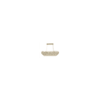 IL32821 Coniston Linear Pendant 8 Light French Gold Crystal