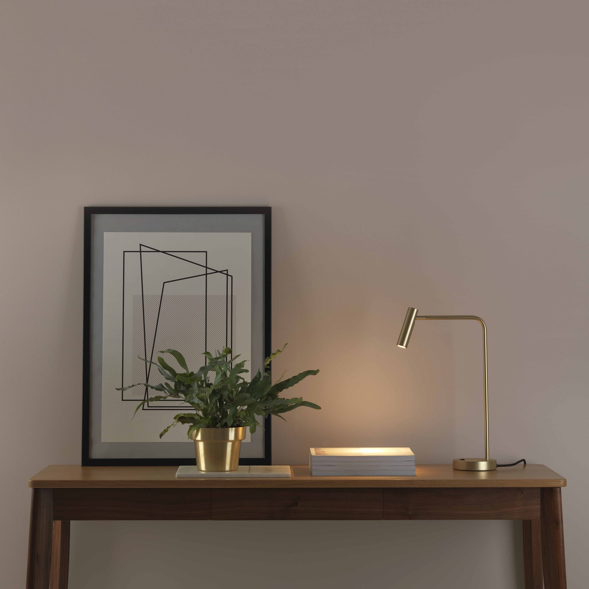 1058106 Enna Desk LED Table Lamp Matt Gold