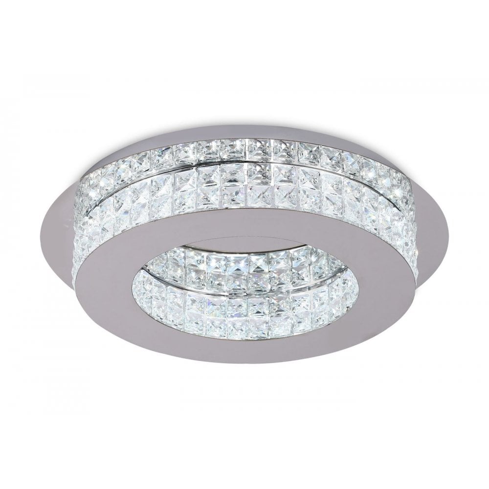NL70469 Livia Ceiling  Light LED Polished Chrome/Crystal