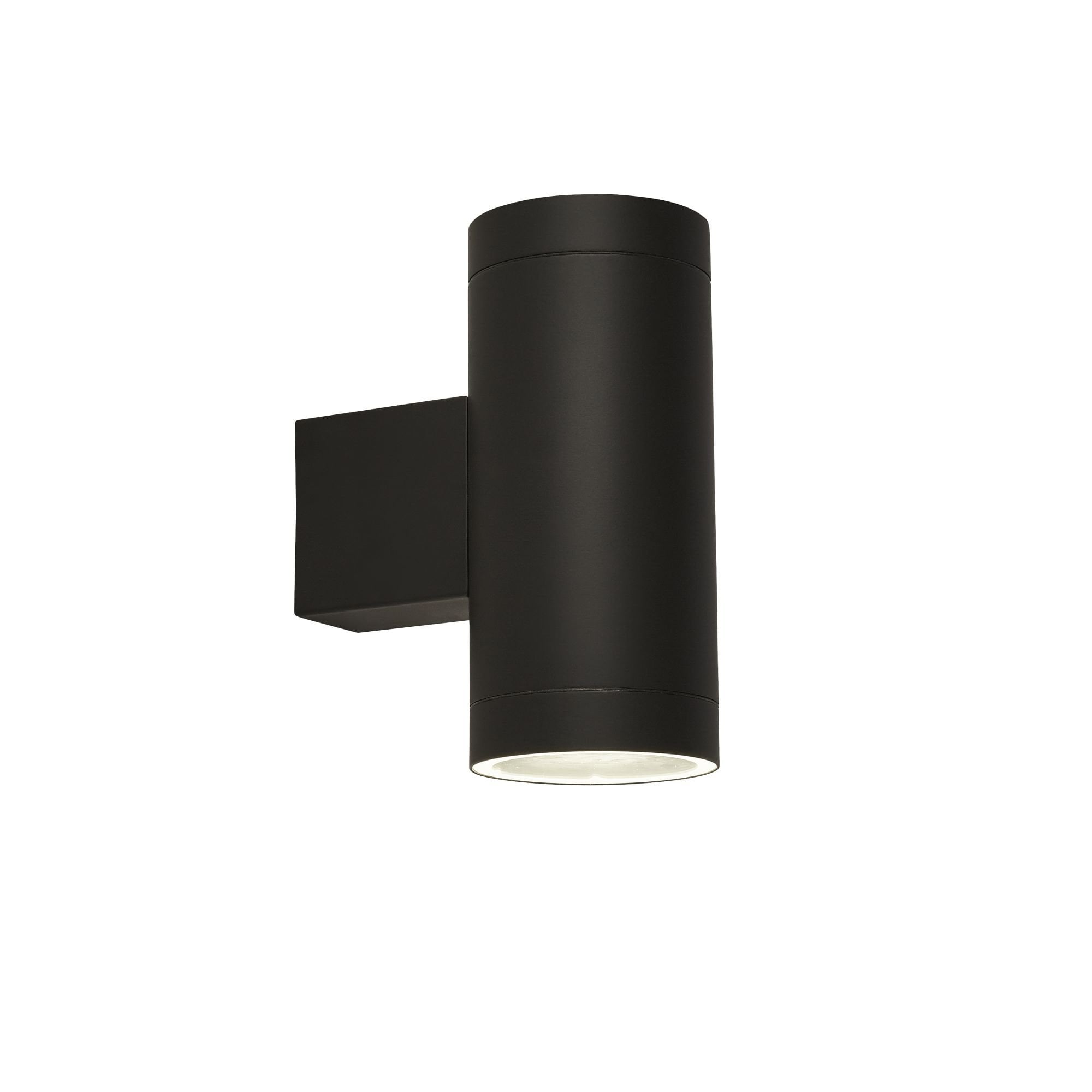 19082BK 2 Light Outdoor Up Down Light With Dusk Till Dawn Sensor Black (S)