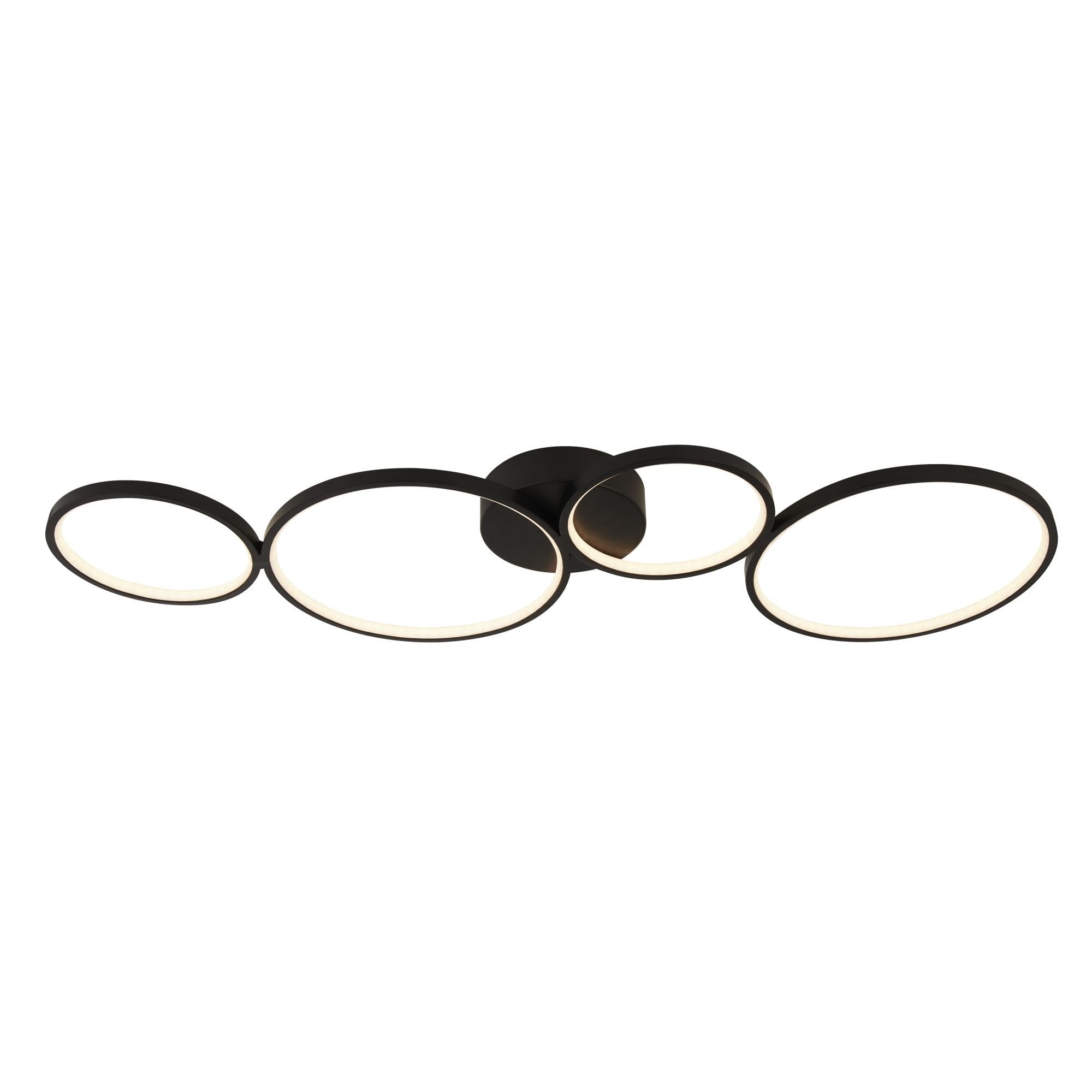 25772-4BK Cirque 4 Light LED Ring Flush Light Matt Black