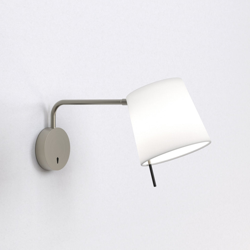 1394001 Mitsu Swing Arm Wall Light Matt Nickel