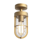 1368032 Cabin Semi Flush Coastal Outdoor Ceiling Light Coastal Brass (SD)