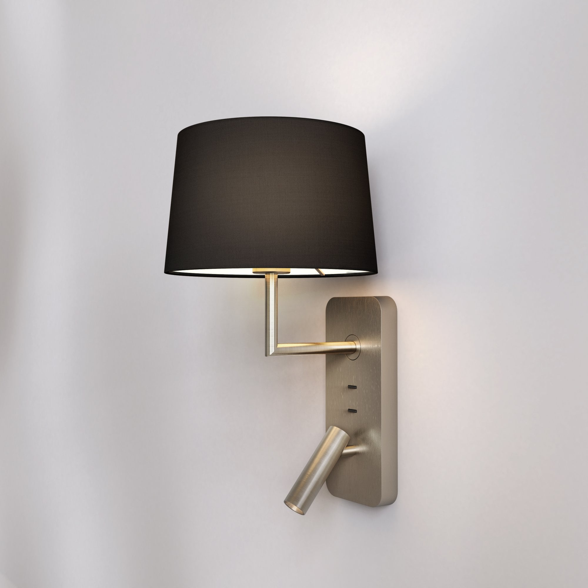 1406014 Side by Side Grande USB Reading Light Matt Nickel