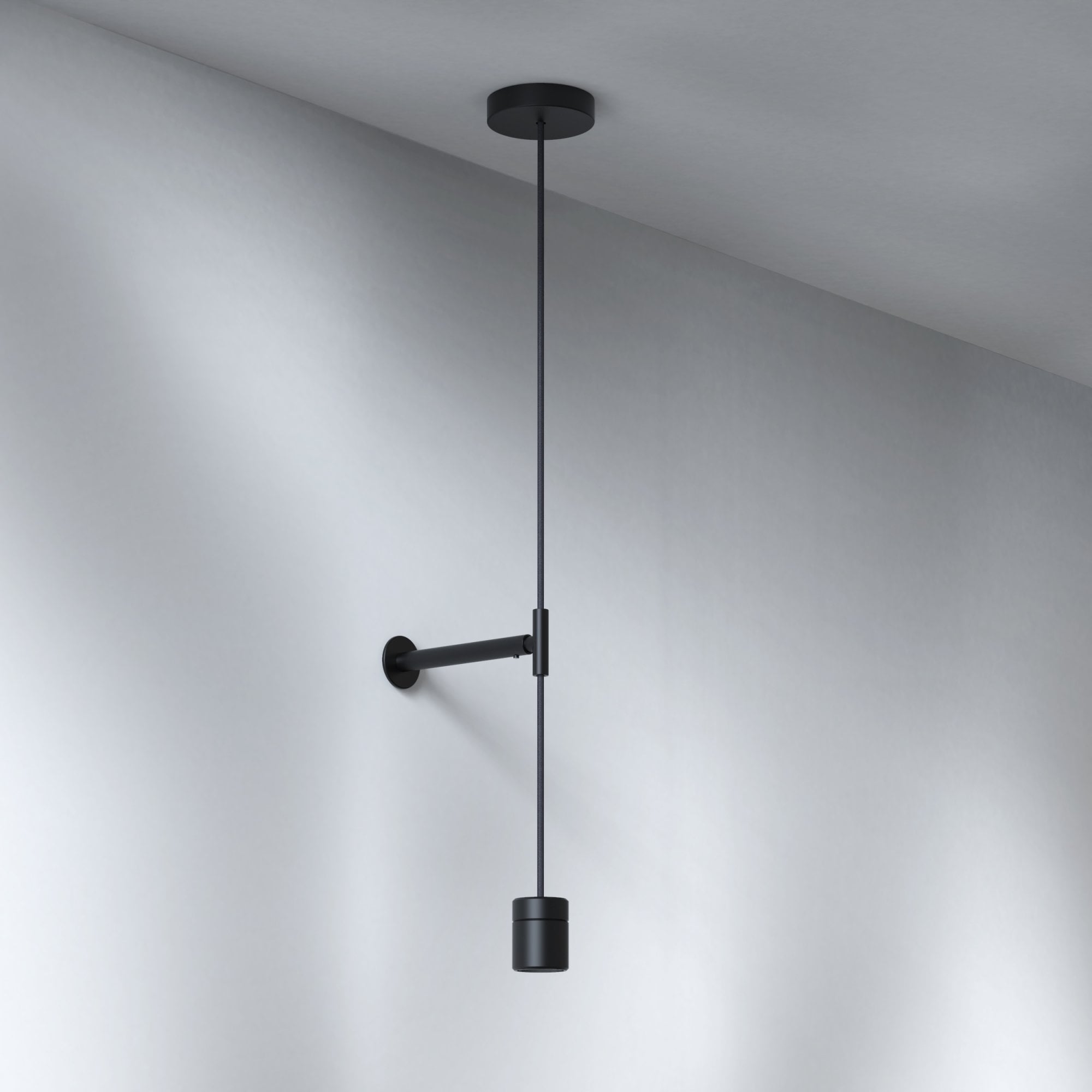 1184009 Pendant Suspension Kit 3 Matt Black