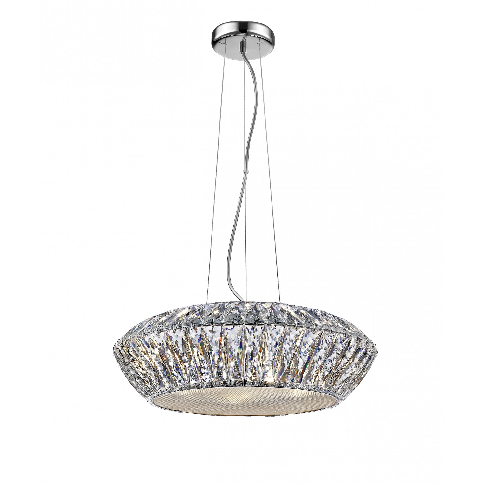 LED1705/05/CH Armel 5 Light LED Crystal Pendant Chrome