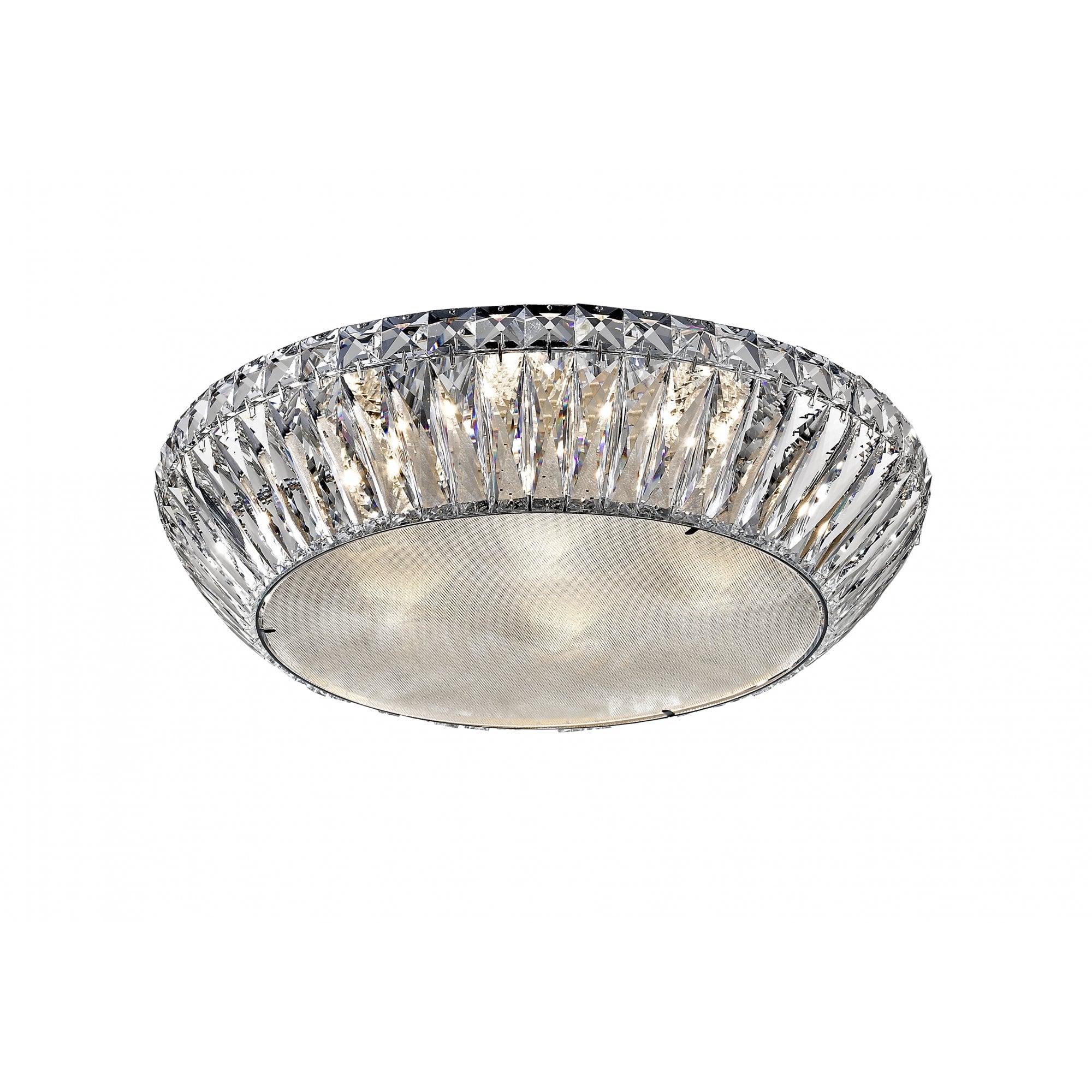 LED1705/07/PL/CH Armel 7 Light LED Crystal Flush Chrome
