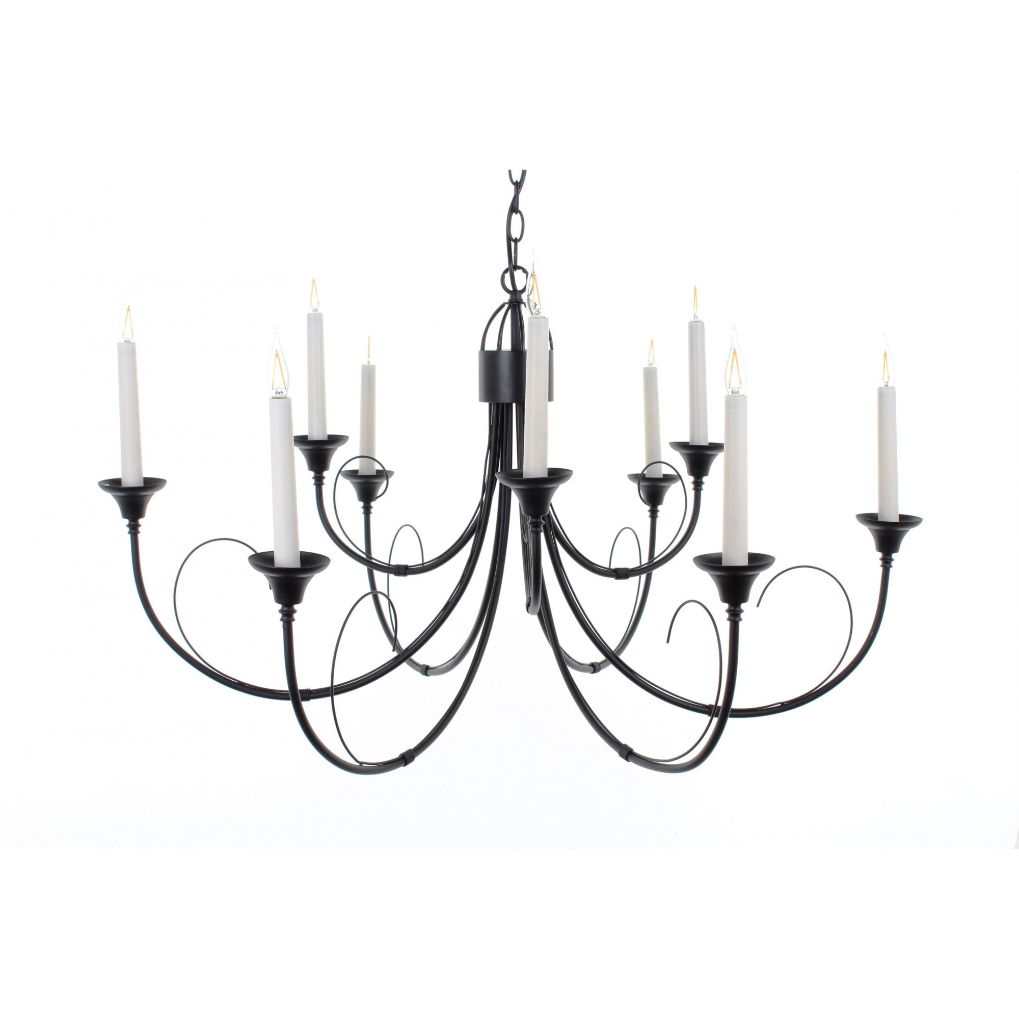 SMRR00119/MBLK Classica Original 9 Light Chandelier Matt Black