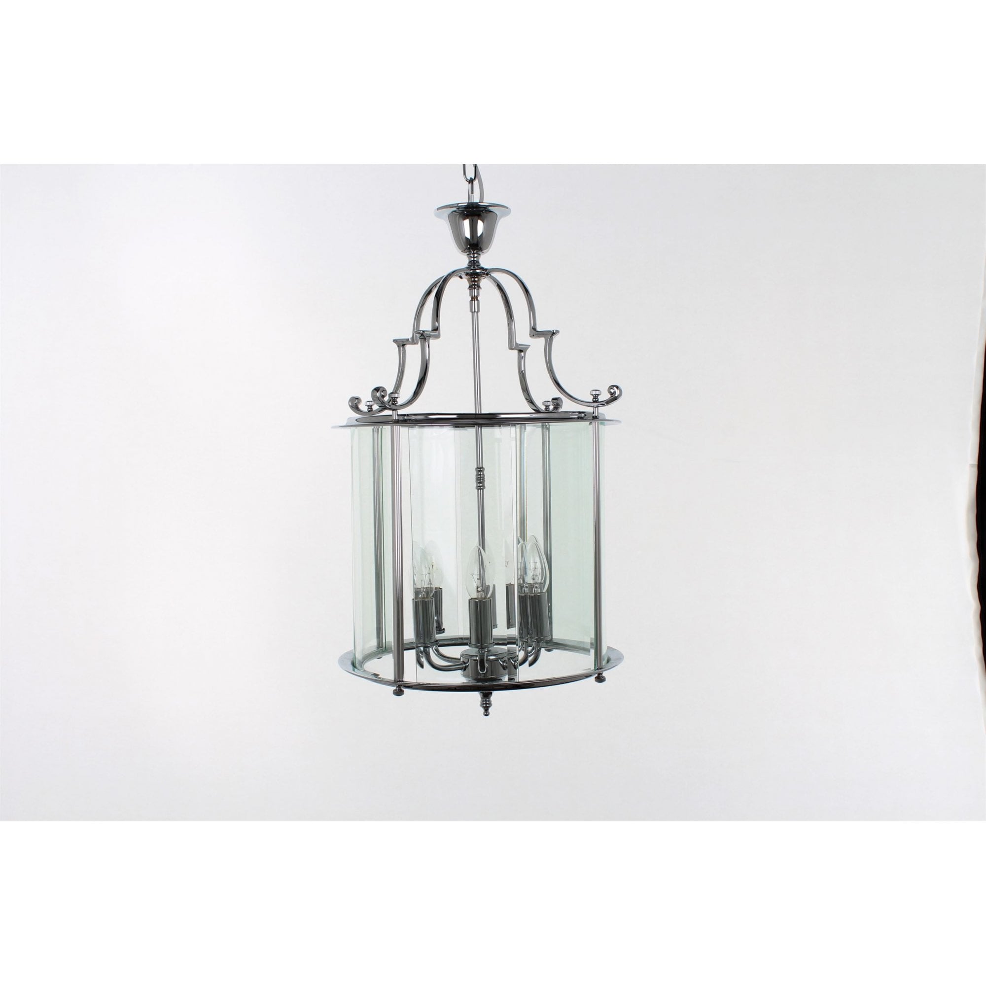 LG07000/15/CH Colchester 15" Glass 6 Light Pendant Chrome
