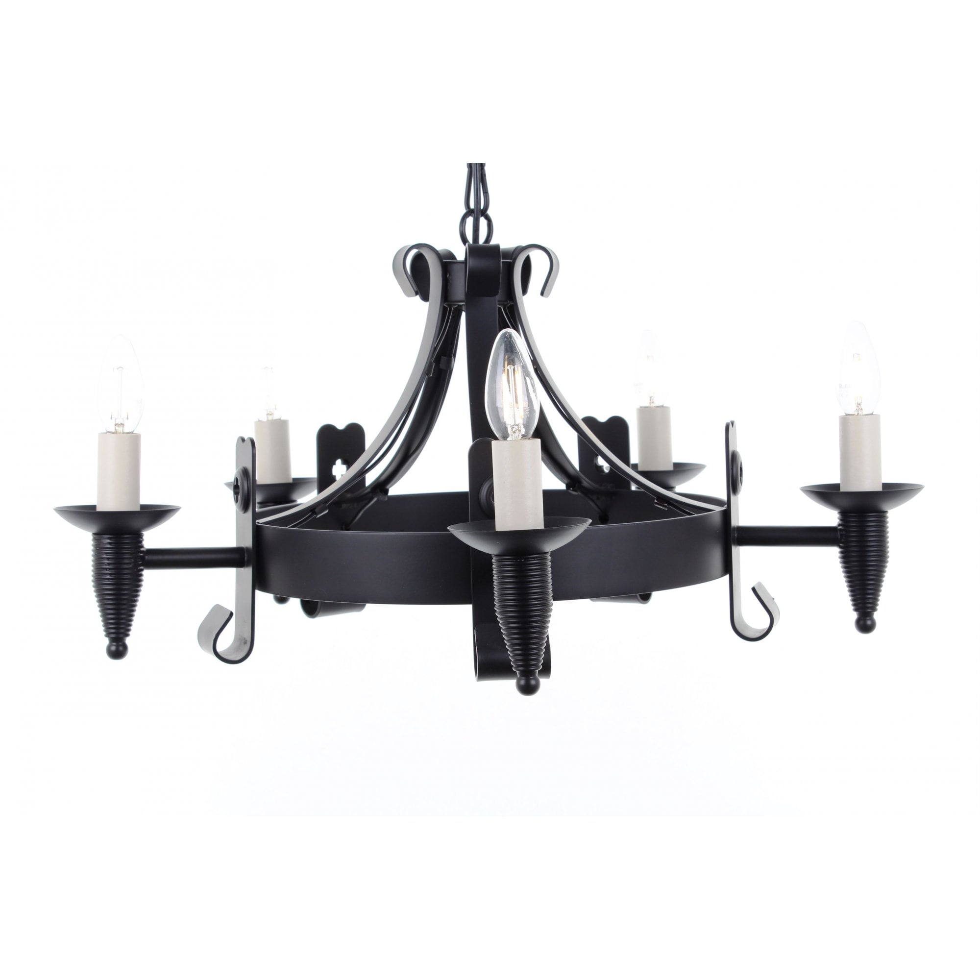 SMRR00155/MBLK Cromwell 5 Light Chandelier Matt Black