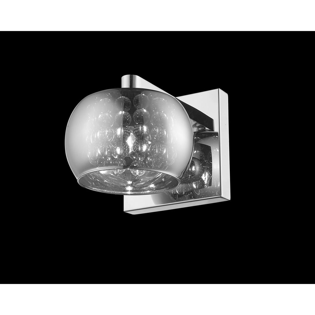 CFH606091/01/WB/CH Deni 1 Light Glass W/beads Wall Light Chrome
