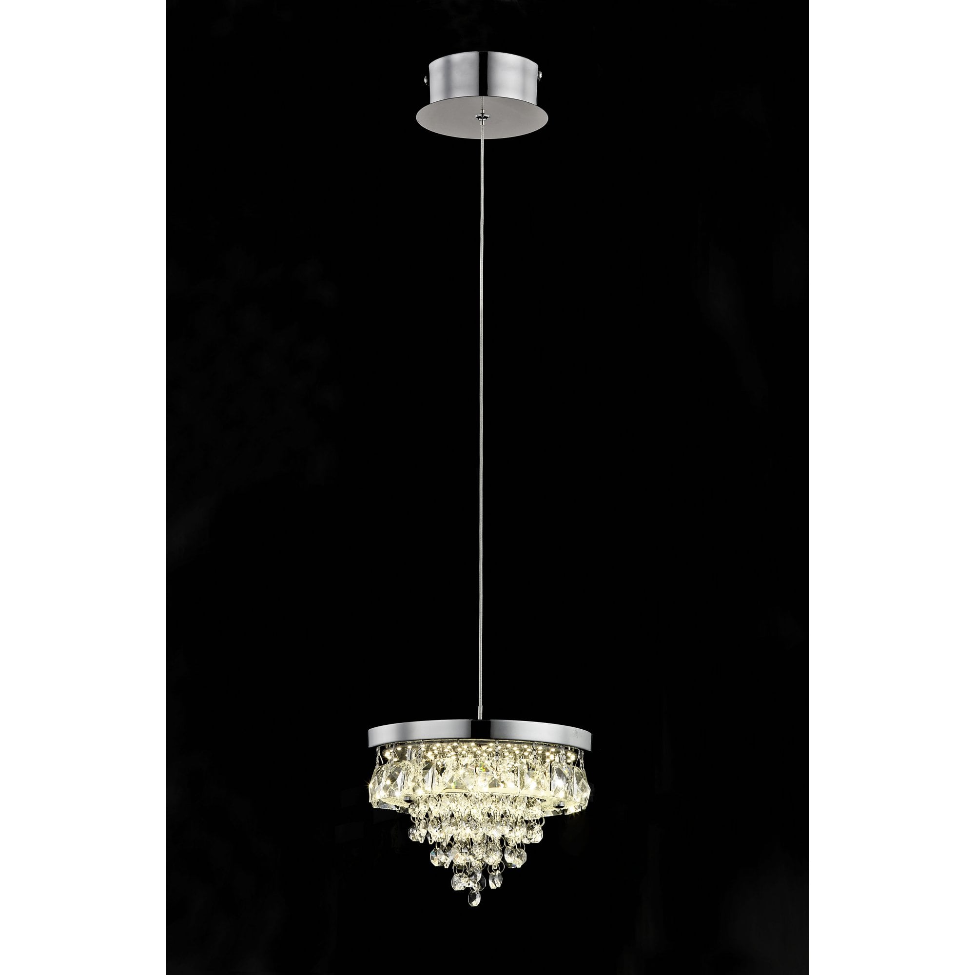 LED608243/01/CH Essonne 1 Light LED Pendant Chrome