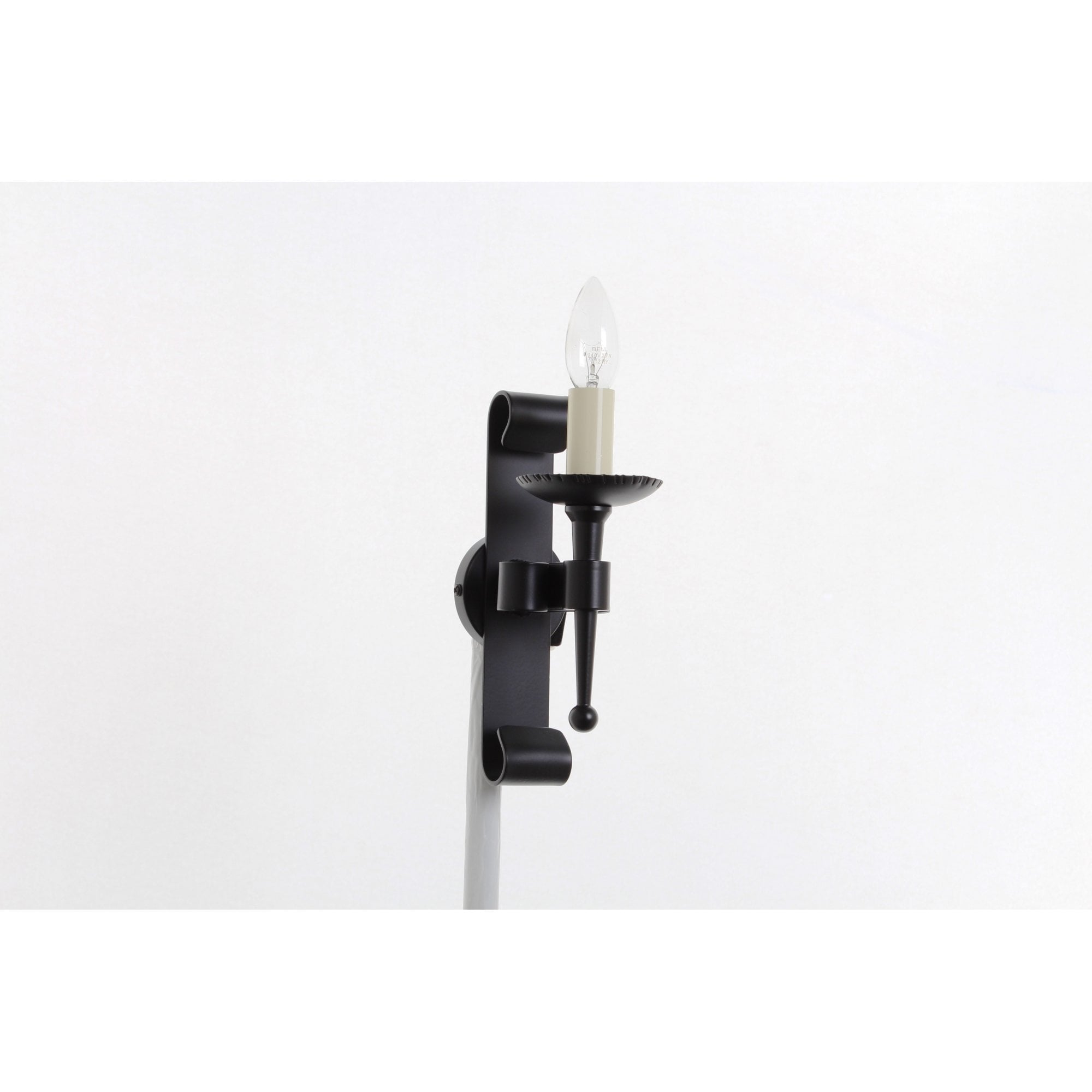 SMRR00001/MBLK Refectory 1 Light Wall LightMatt Black