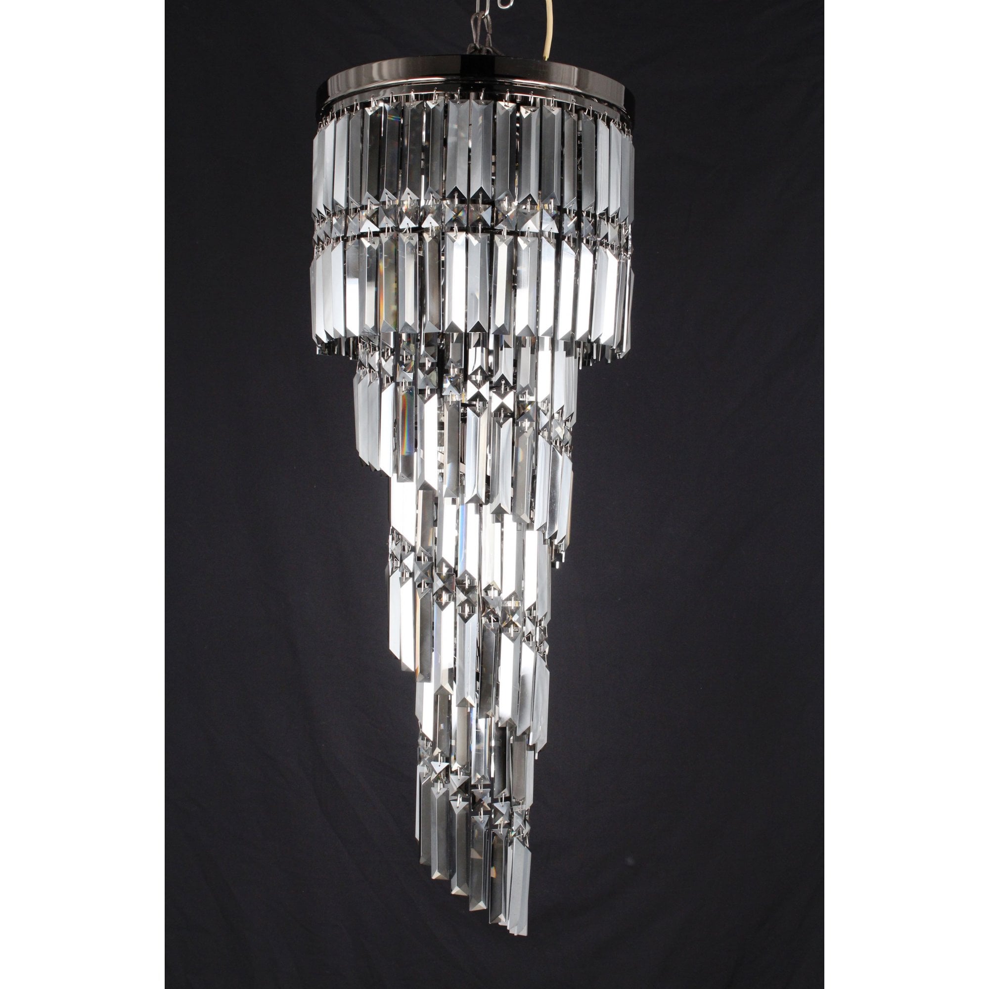 CF112024/09/GM Toronto 9 Light Crystal Chandelier Gunmetal