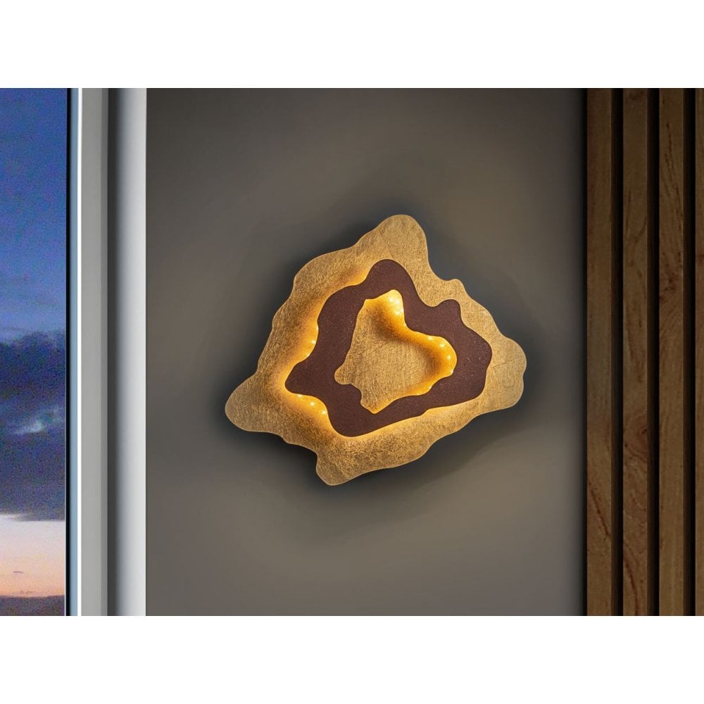 162272 Halo LED Wall Light Gold